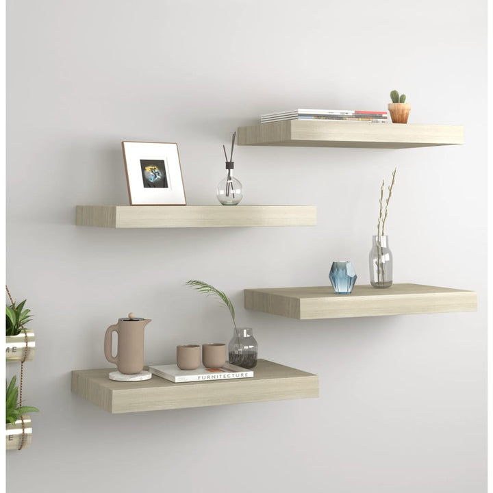Svävande Vägghylla 90X23,5X3,8 Cm Mdf