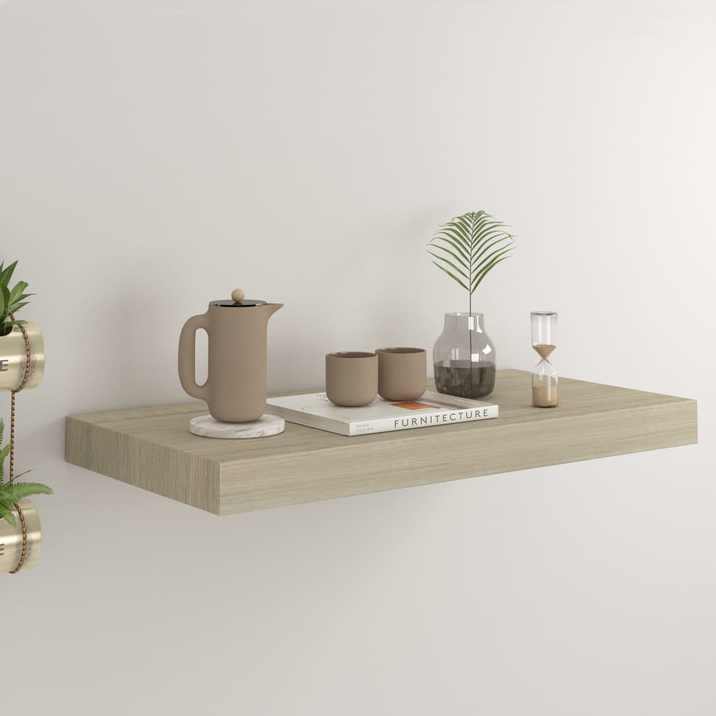 Svävande Vägghylla 90X23,5X3,8 Cm Mdf