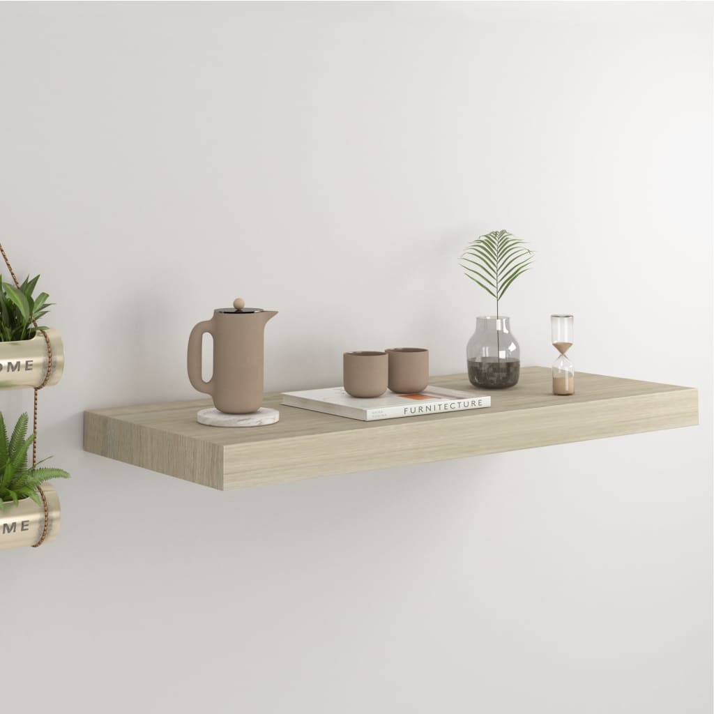Svävande Vägghylla 90X23,5X3,8 Cm Mdf