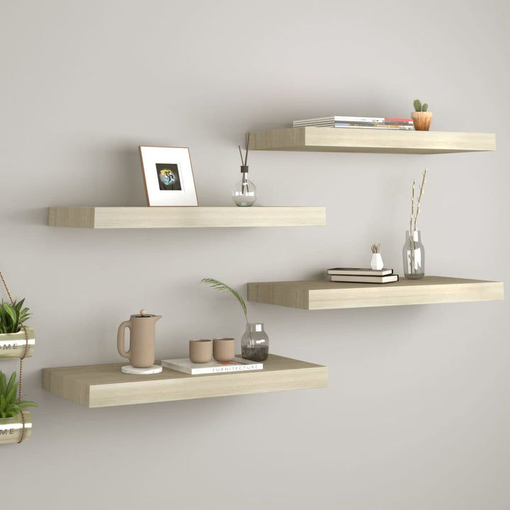 Svävande Vägghylla 90X23,5X3,8 Cm Mdf