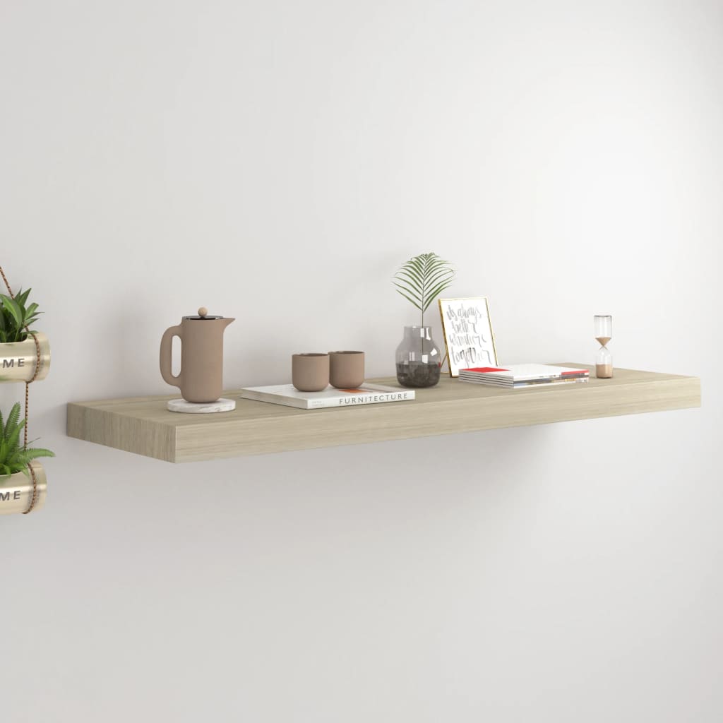 Svävande Vägghylla 90X23,5X3,8 Cm Mdf