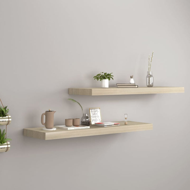 Svävande Vägghylla 90X23,5X3,8 Cm Mdf