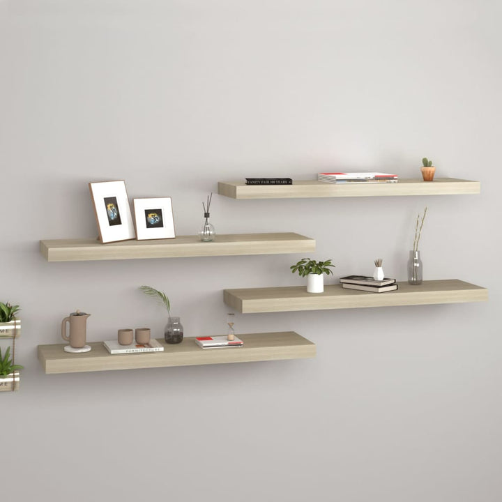 Svävande Vägghylla 90X23,5X3,8 Cm Mdf