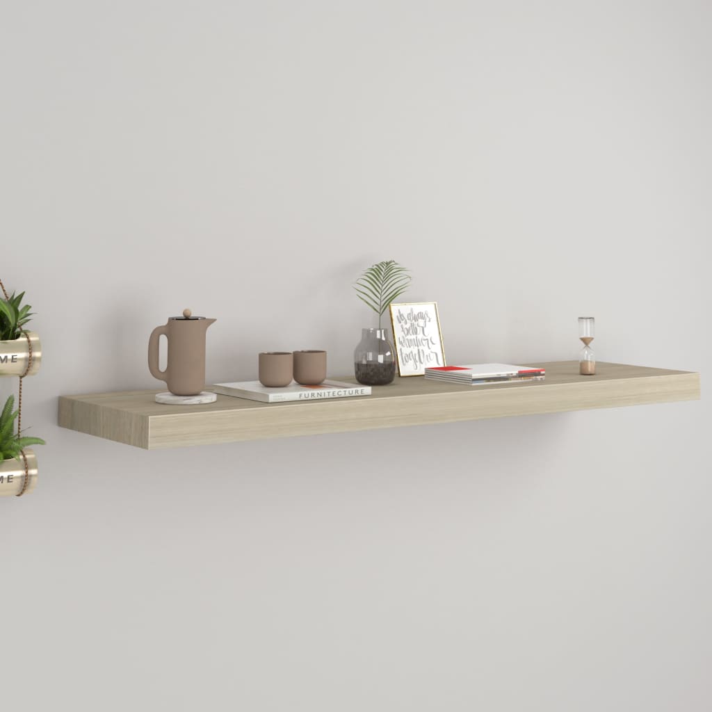 Svävande Vägghylla 90X23,5X3,8 Cm Mdf