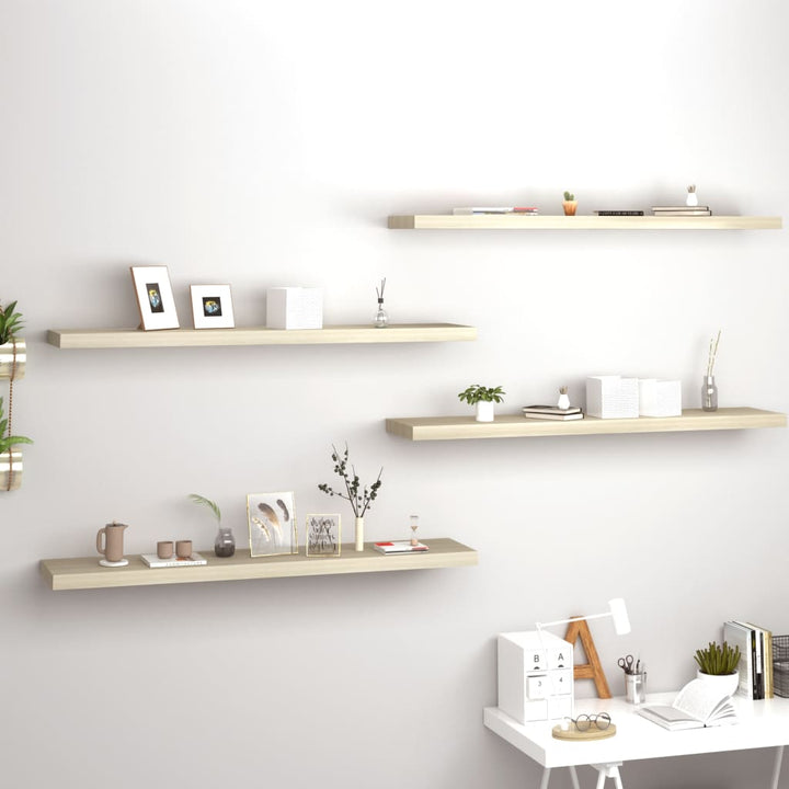 Svävande Vägghylla 90X23,5X3,8 Cm Mdf