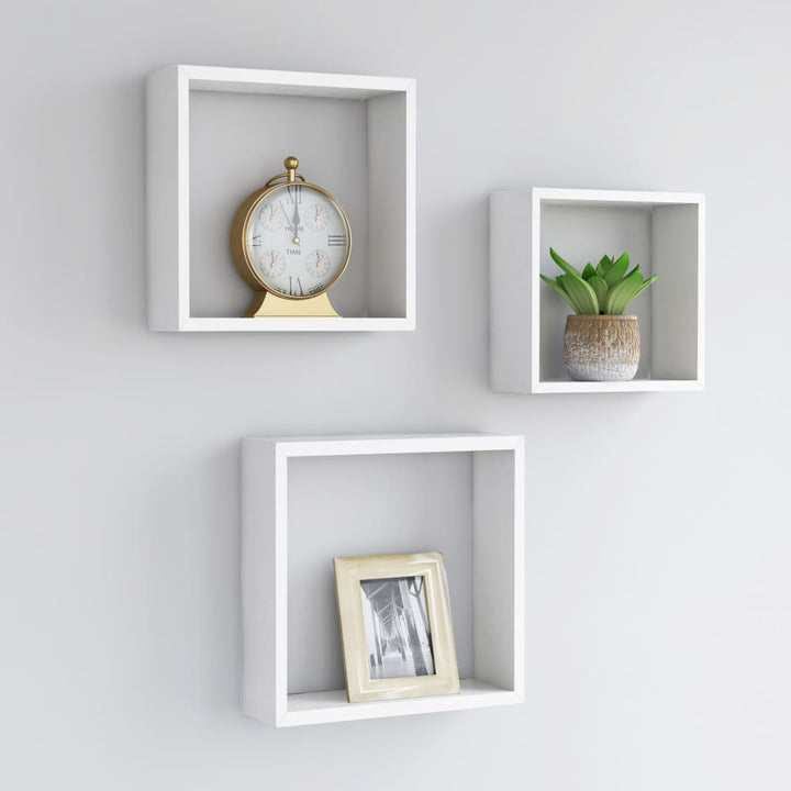 Vägghyllor Kub 3 St Mdf