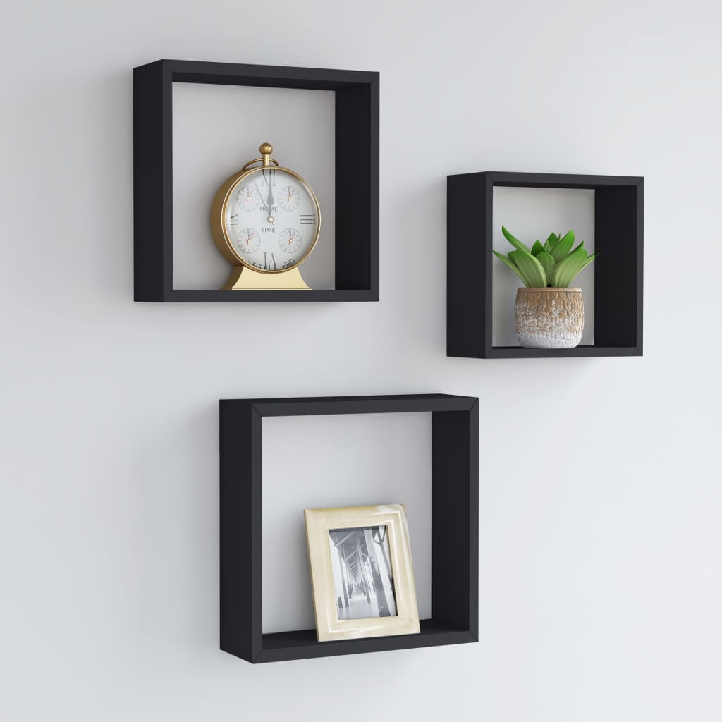 Vägghyllor Kub 3 St Mdf