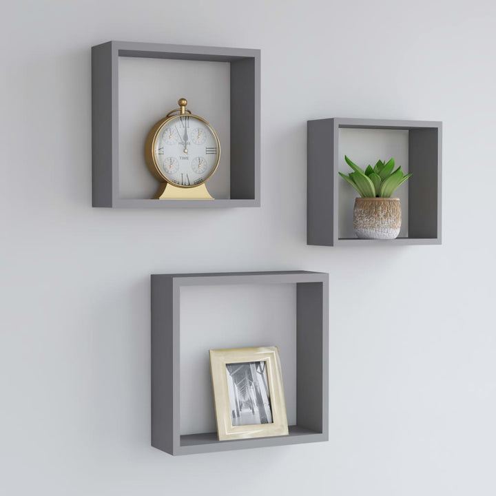 Vägghyllor Kub 3 St Mdf