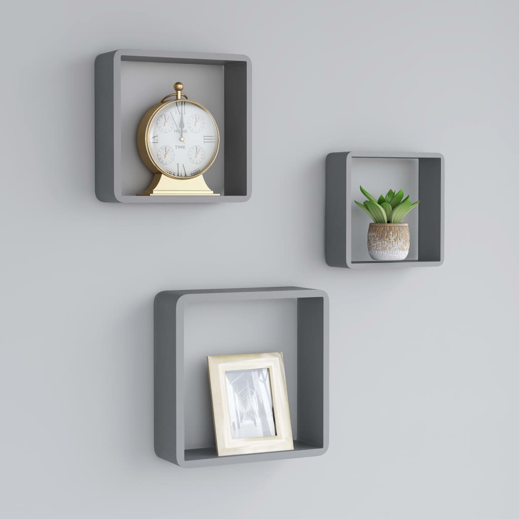 Vägghyllor Kub 3 St Mdf