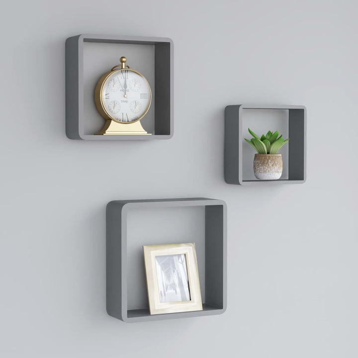 Vägghyllor Kub 3 St Mdf