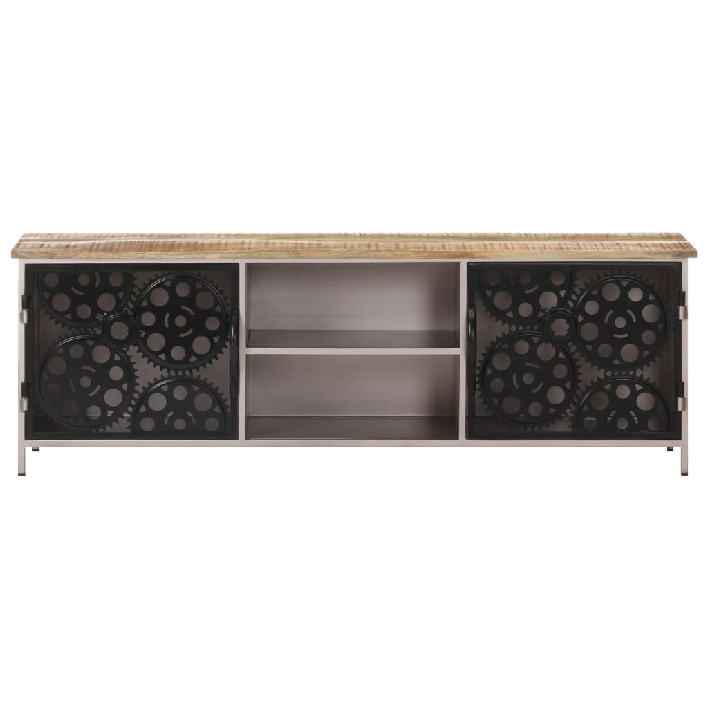 Tv-Bänk 120X30X40 Cm Grovt Mangoträ