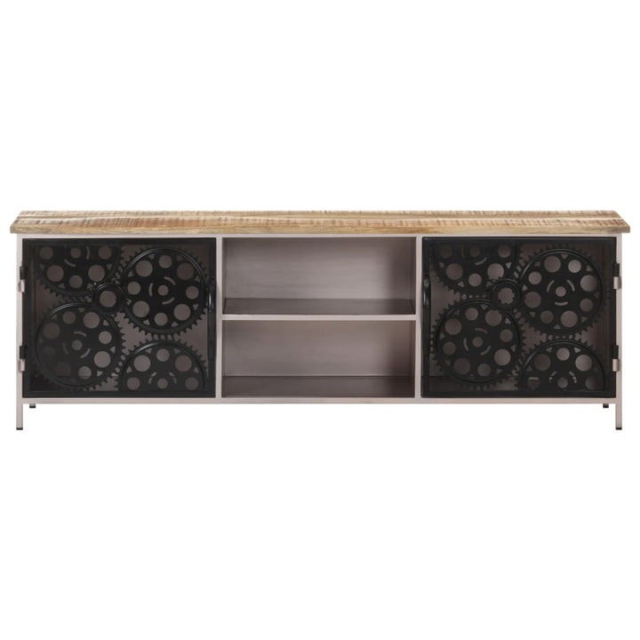 Tv-Bänk 120X30X40 Cm Grovt Mangoträ
