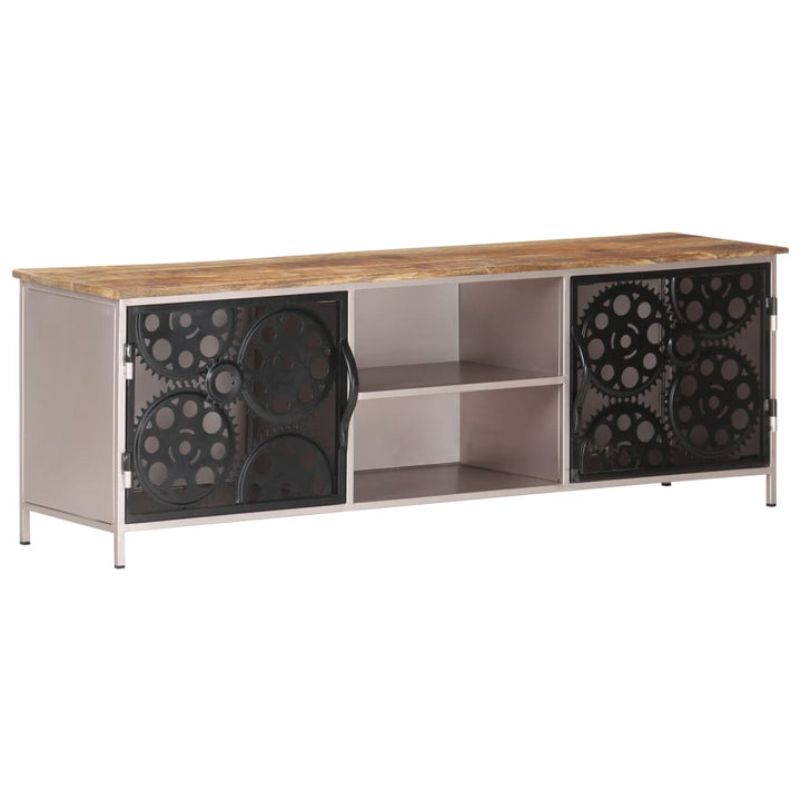 Tv-Bänk 120X30X40 Cm Grovt Mangoträ