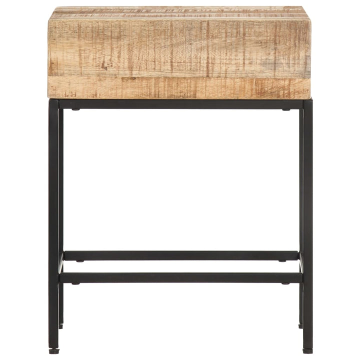 Sidobord 40X30X50 Cm Massivt Grovt Mangoträ