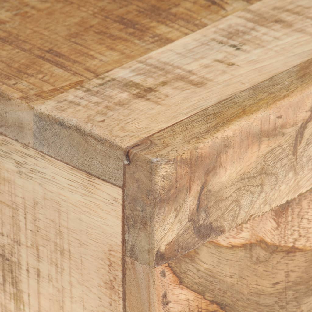 Sidobord 40X30X50 Cm Massivt Grovt Mangoträ
