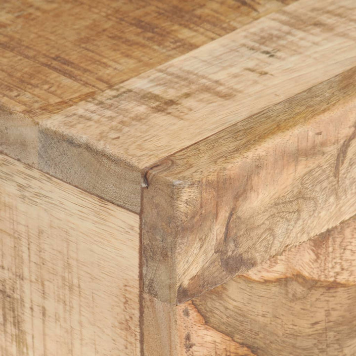Sidobord 40X30X50 Cm Massivt Grovt Mangoträ