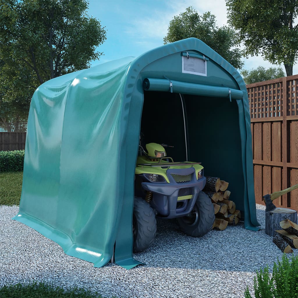 Garagetält Pvc 2,4X2,4 M Grön
