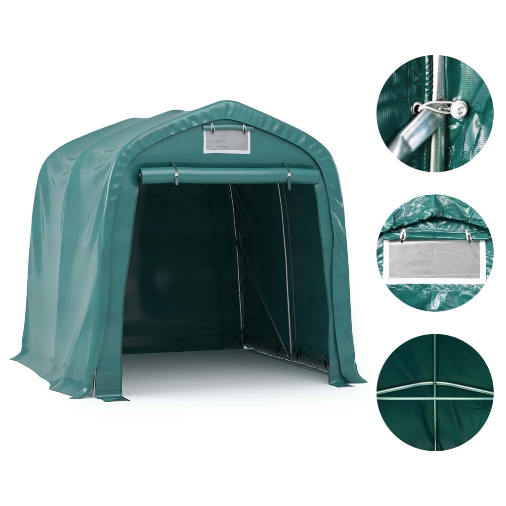 Garagetält Pvc 2,4X2,4 M Grön