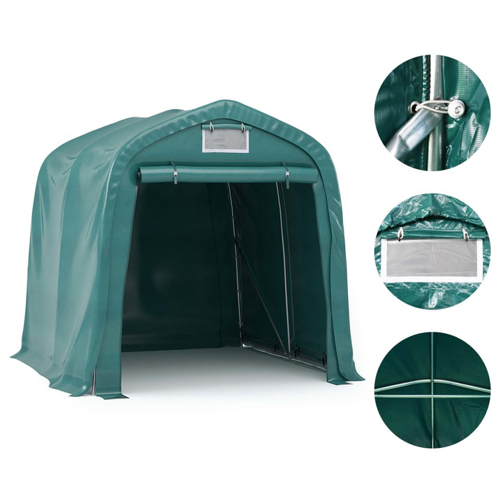 Garagetält Pvc 2,4X2,4 M Grön