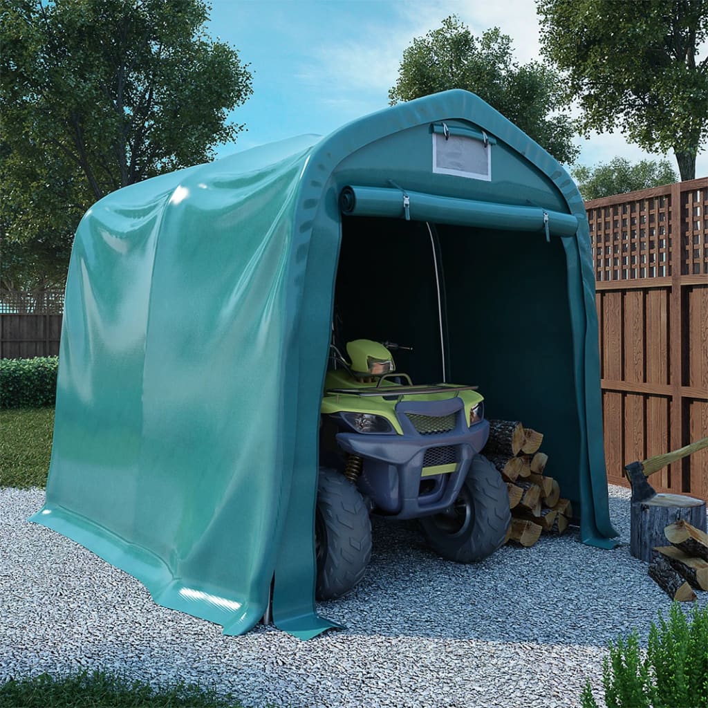 Garagetält Pvc 2,4X2,4 M Grön