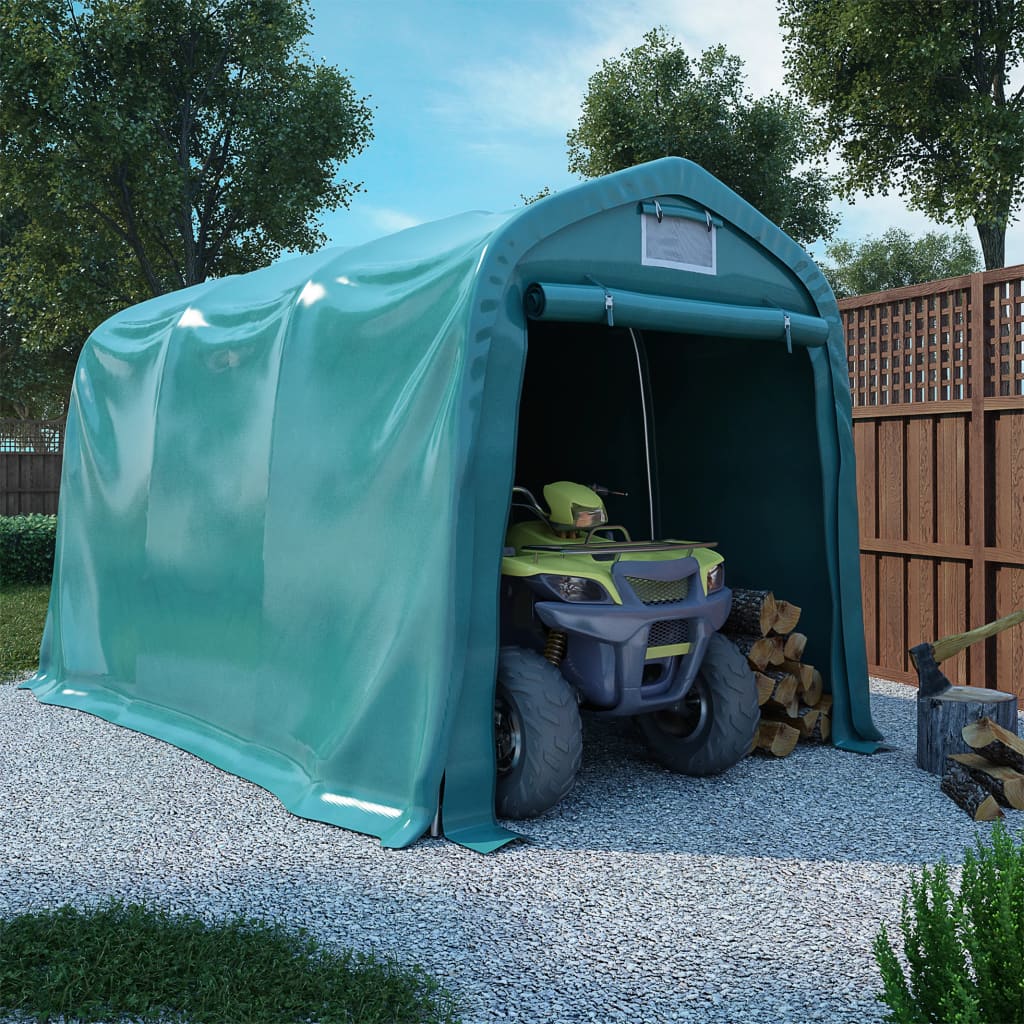 Garagetält Pvc 2,4X2,4 M Grön