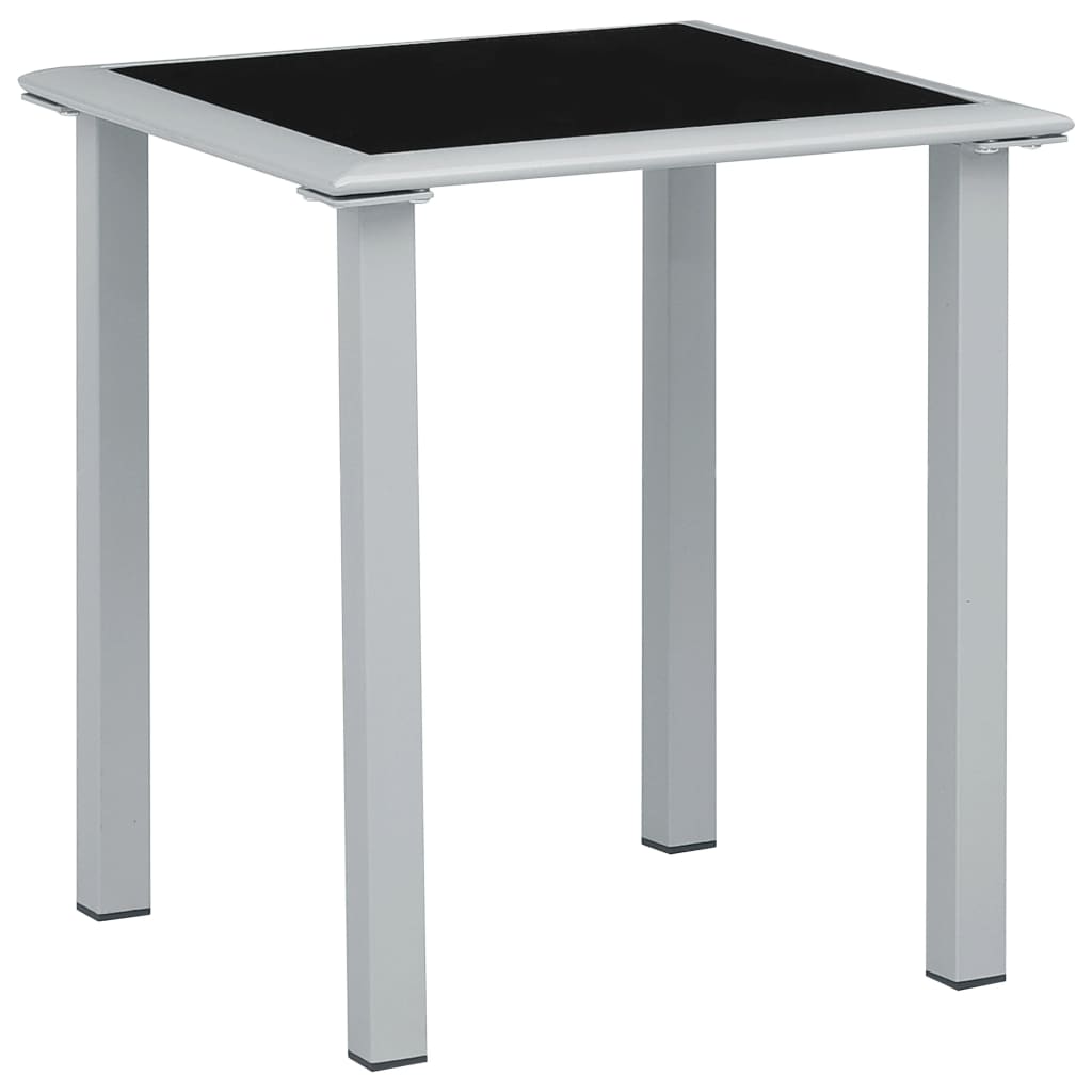 Solsängar 2 St Med Bord Aluminium Gräddvit