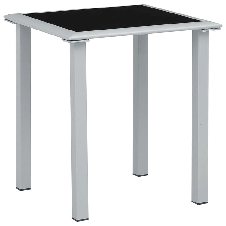 Solsängar 2 St Med Bord Aluminium Gräddvit