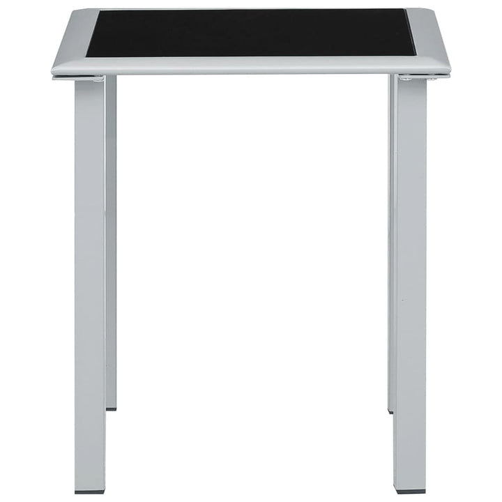 Solsängar 2 St Med Bord Aluminium Gräddvit