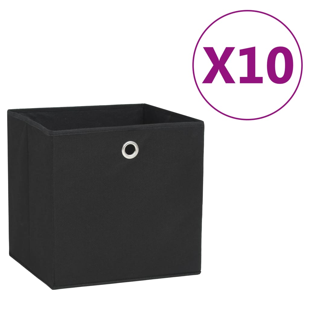 Förvaringslådor Med Lock 4 St 28X28X28 Cm Gul