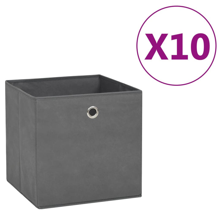 Förvaringslådor Med Lock 4 St 28X28X28 Cm Gul