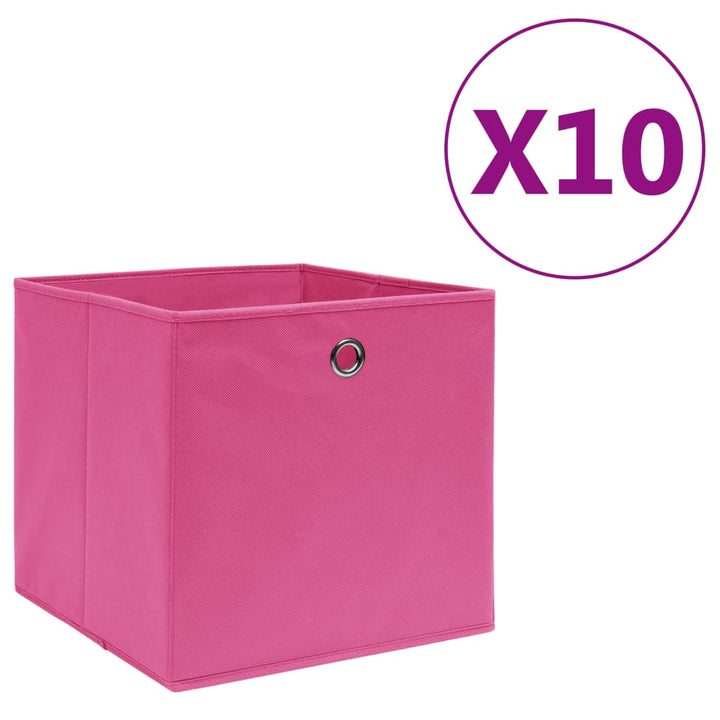 Förvaringslådor Med Lock 4 St 28X28X28 Cm Gul