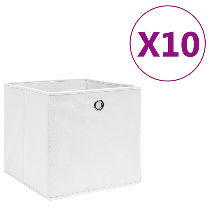 Förvaringslådor Med Lock 4 St 28X28X28 Cm Gul