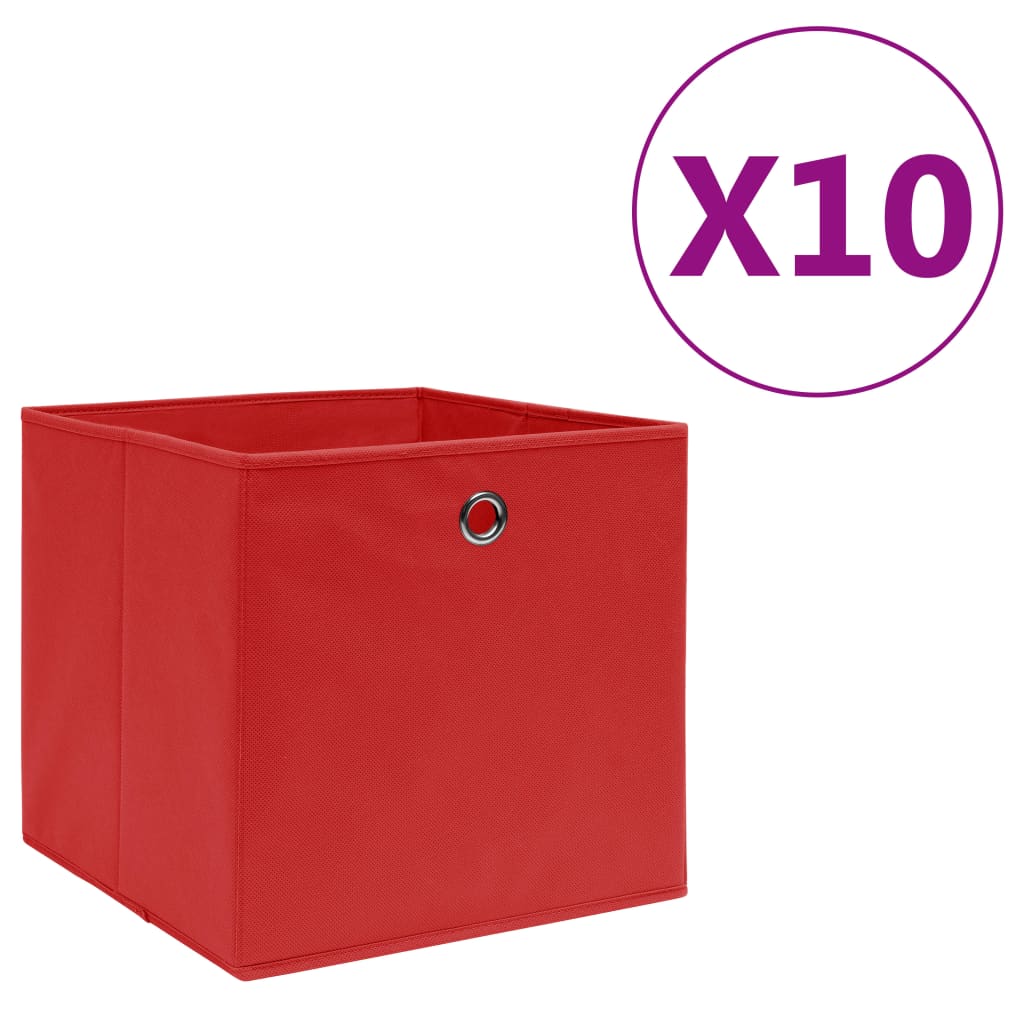 Förvaringslådor Med Lock 4 St 28X28X28 Cm Gul