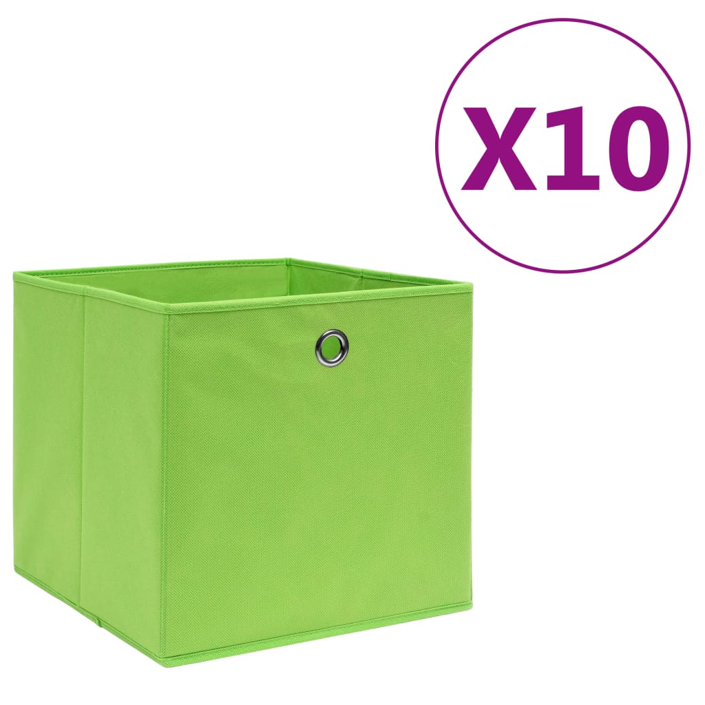 Förvaringslådor Med Lock 4 St 28X28X28 Cm Gul