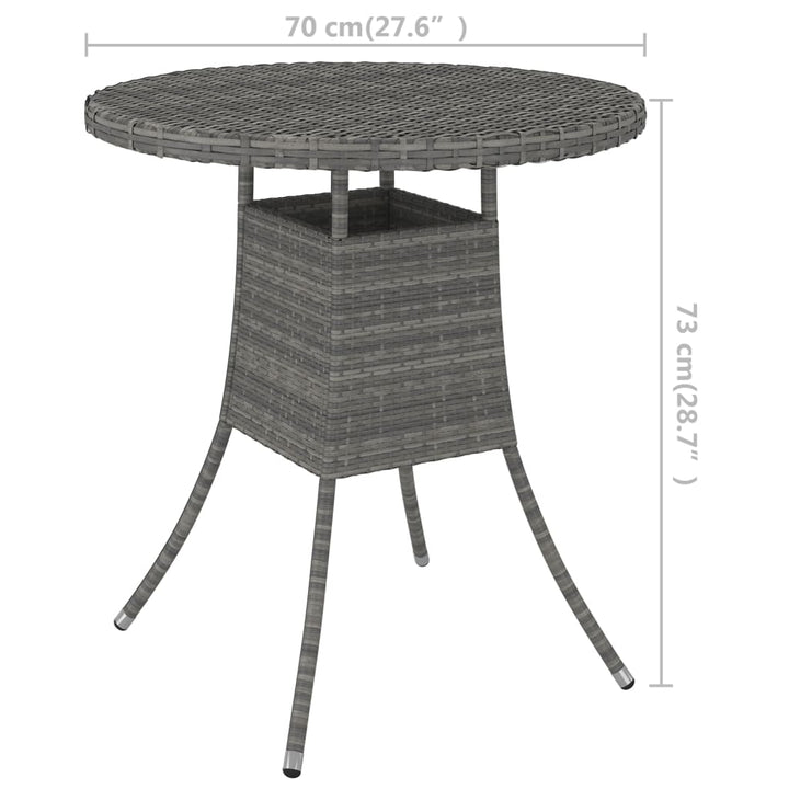 Trädgårdsbord 70X70X73 Cm Konstrotting