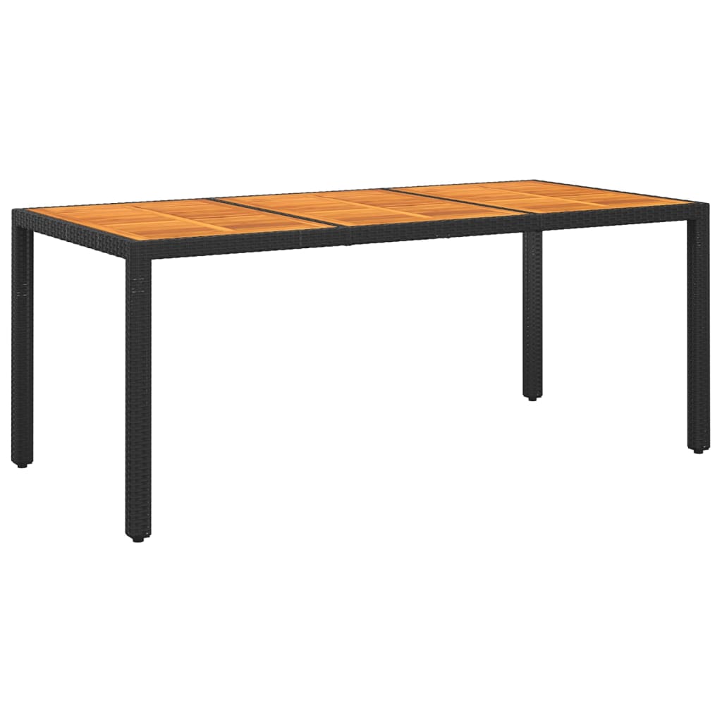 Trädgårdsbord 190X90X75 Cm Konstrotting Och Akaciaträ