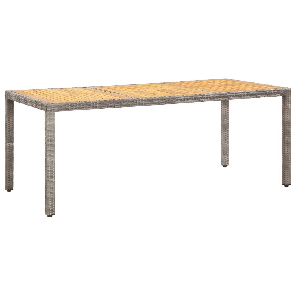 Trädgårdsbord 190X90X75 Cm Konstrotting Och Akaciaträ