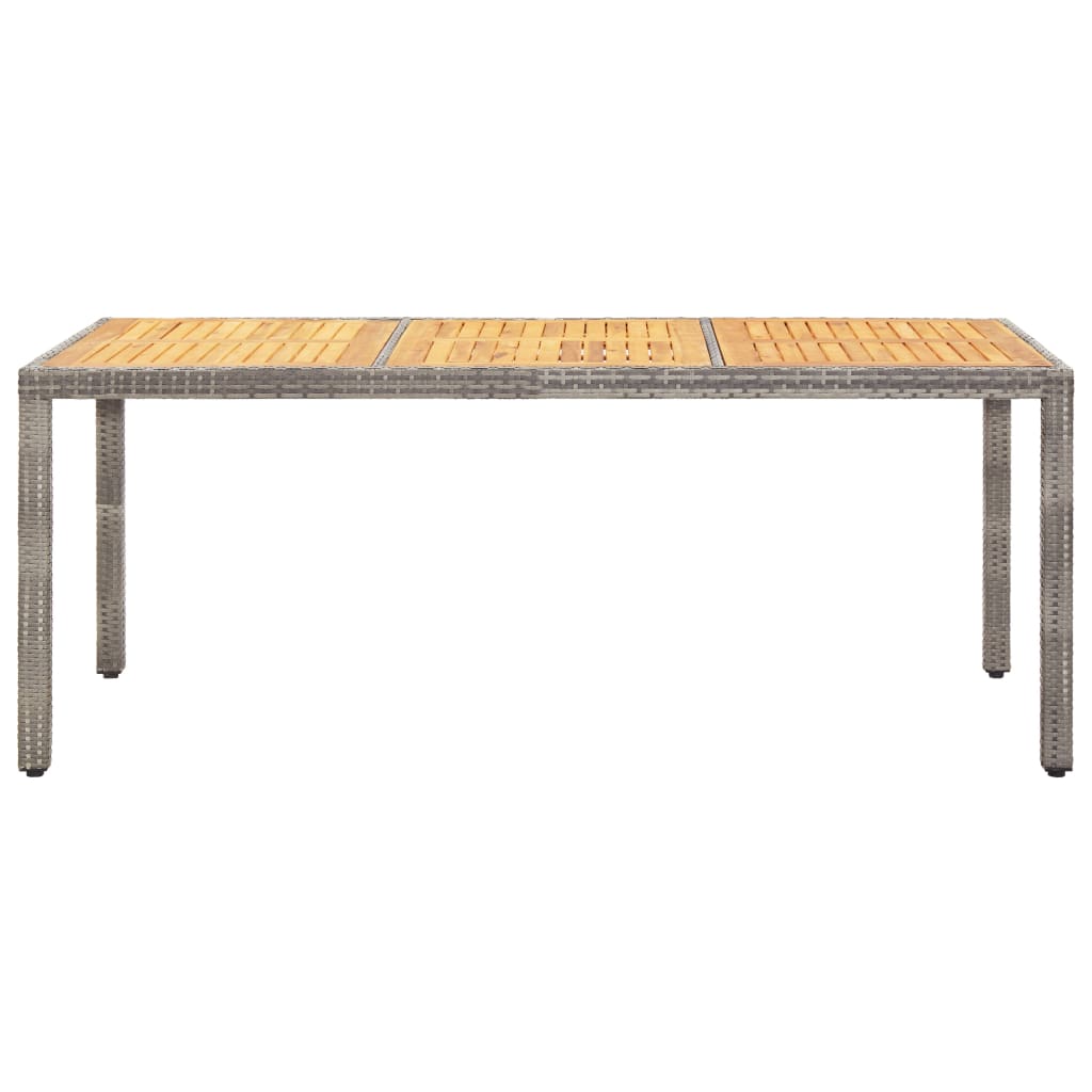 Trädgårdsbord 190X90X75 Cm Konstrotting Och Akaciaträ
