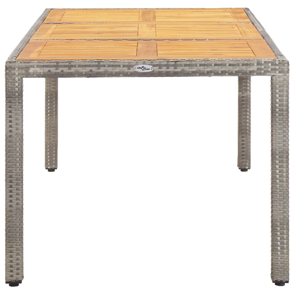 Trädgårdsbord 190X90X75 Cm Konstrotting Och Akaciaträ