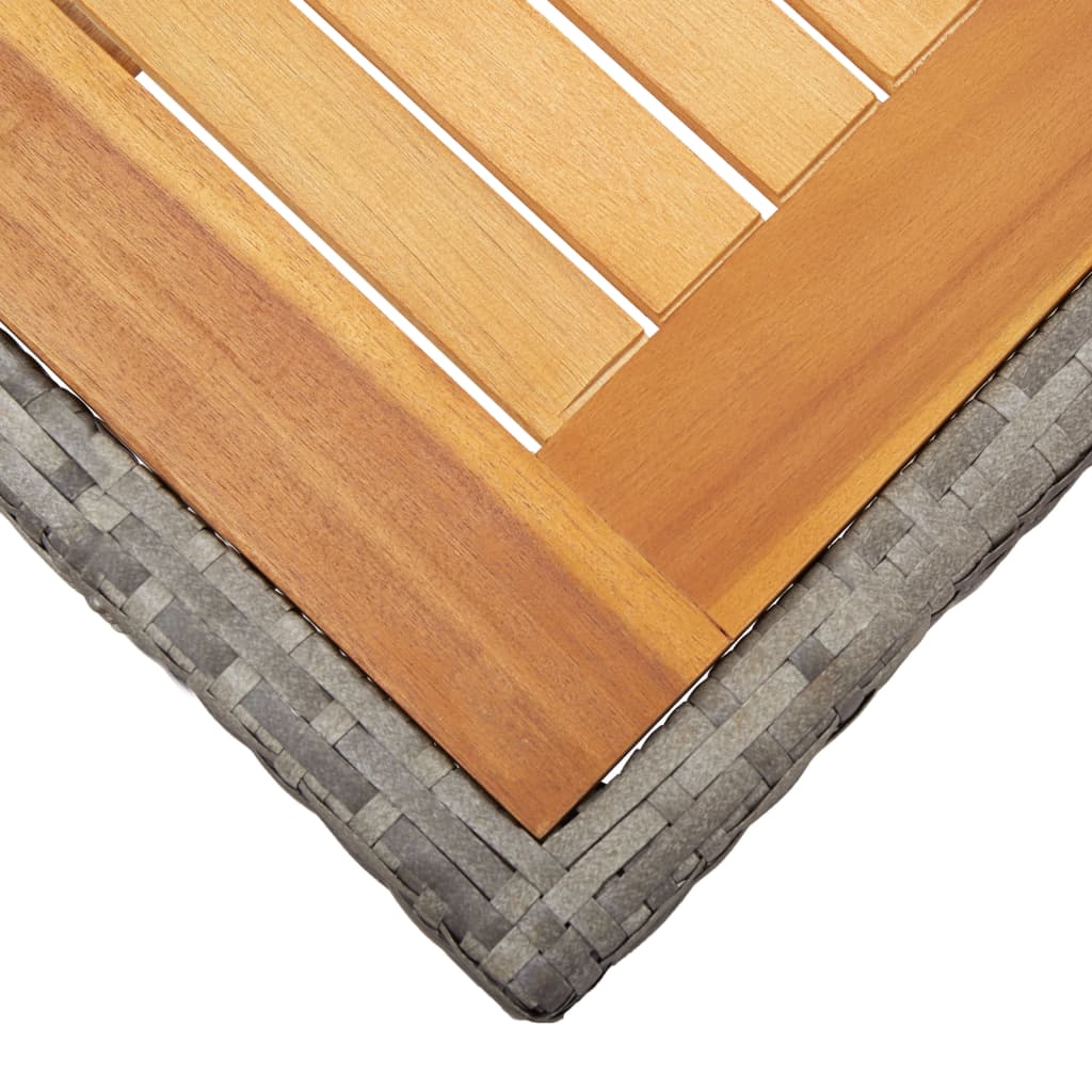 Trädgårdsbord 190X90X75 Cm Konstrotting Och Akaciaträ