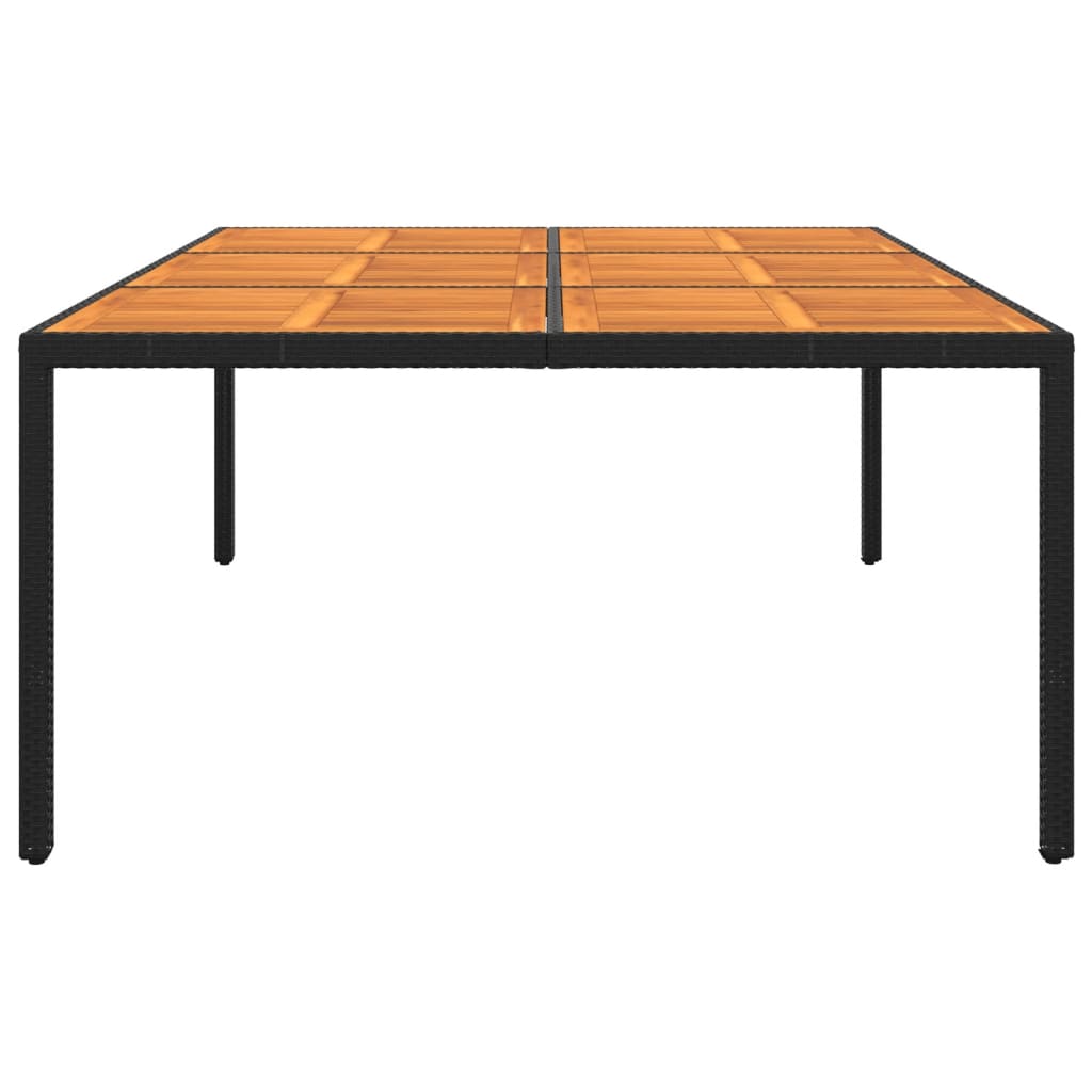 Trädgårdsbord 200X150X75 Cm Akaciaträ Och Konstrotting