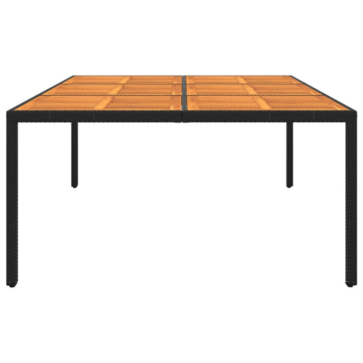 Trädgårdsbord 200X150X75 Cm Akaciaträ Och Konstrotting