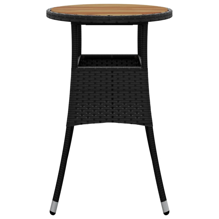 Trädgårdsbord Ø60X75 Cm Akaciaträ Och Konstrotting