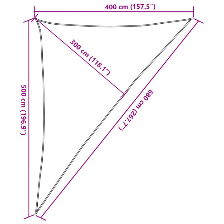 Solsegel 160 G/M² 4X5X6,8 M Hdpe
