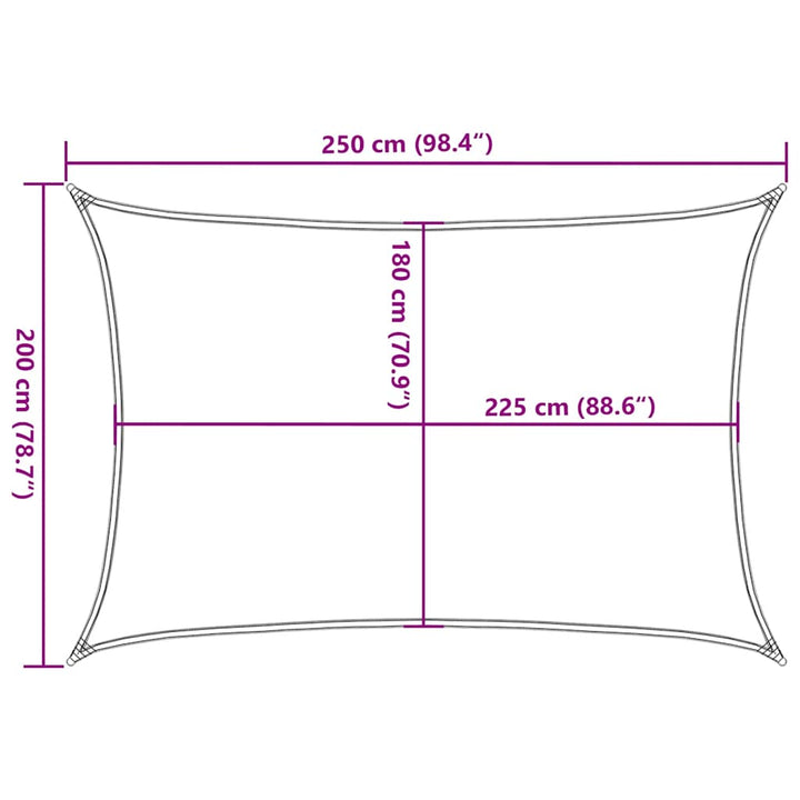 Solsegel 160 G/M² 2X2,5 M Hdpe