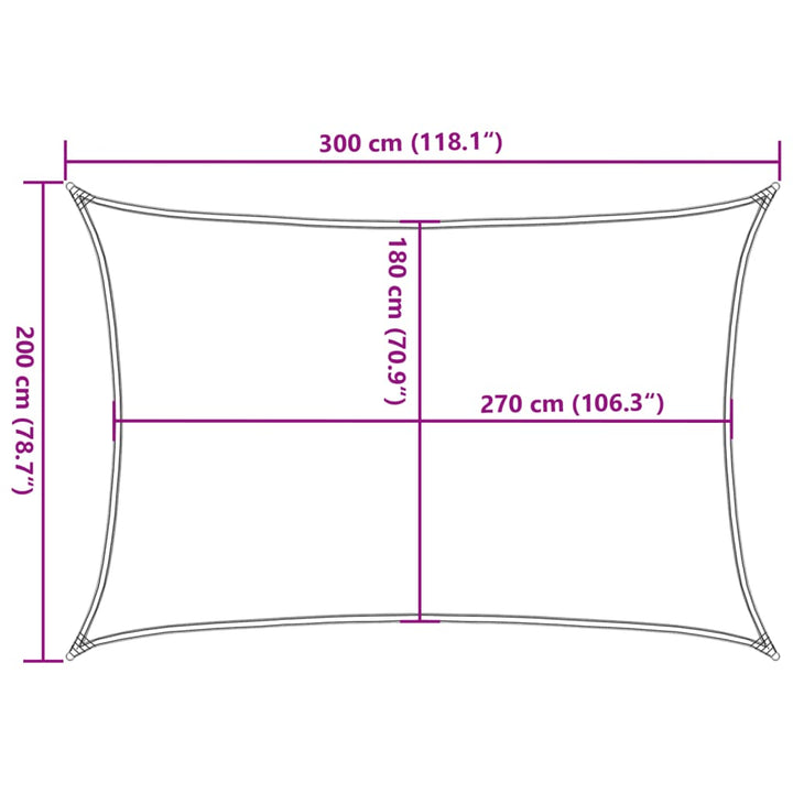 Solsegel 160 G/M² Rektanär Hdpe
