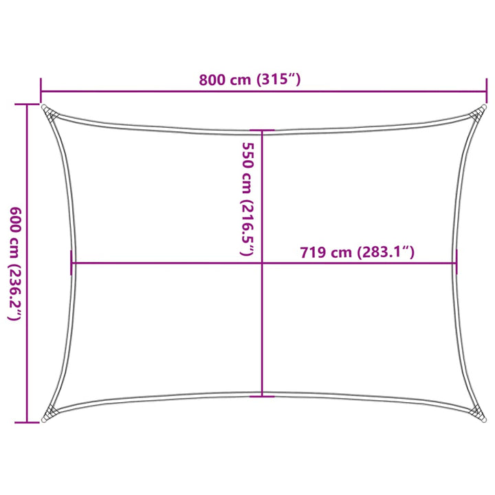 Solsegel 160 G/M² Rektanär Hdpe
