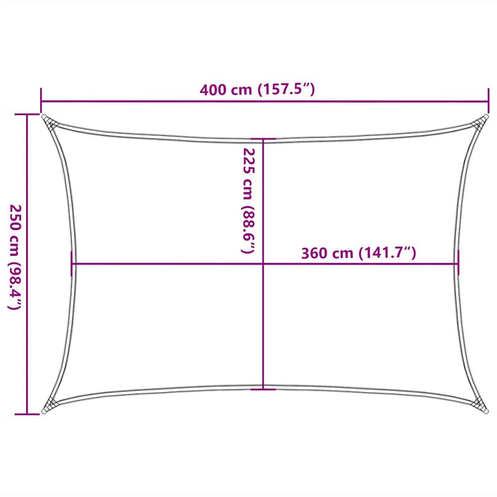 Solsegel 160 G/M² 2,5X4 M Hdpe