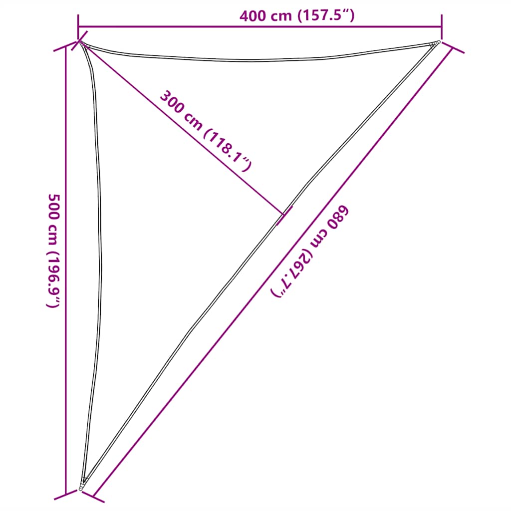 Solsegel 160 G/M² 4X5X6,8 M Hdpe