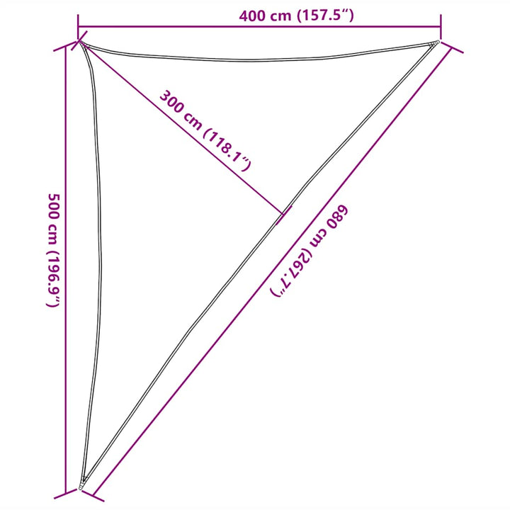 Solsegel 160 G/M² 4X5X6,8 M Hdpe